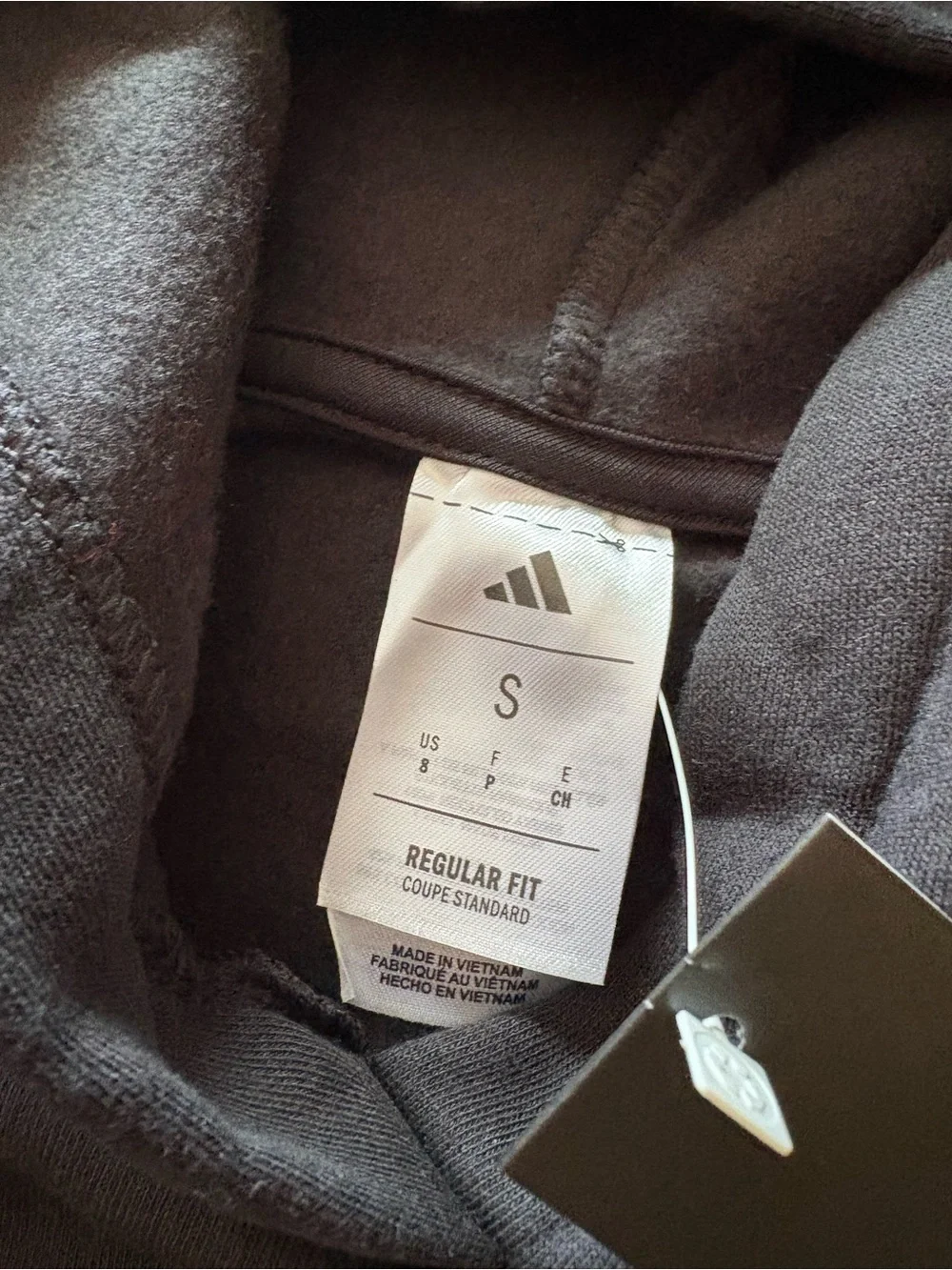 Adidas Boy’s Black Pullover Hoodie with White Logo
